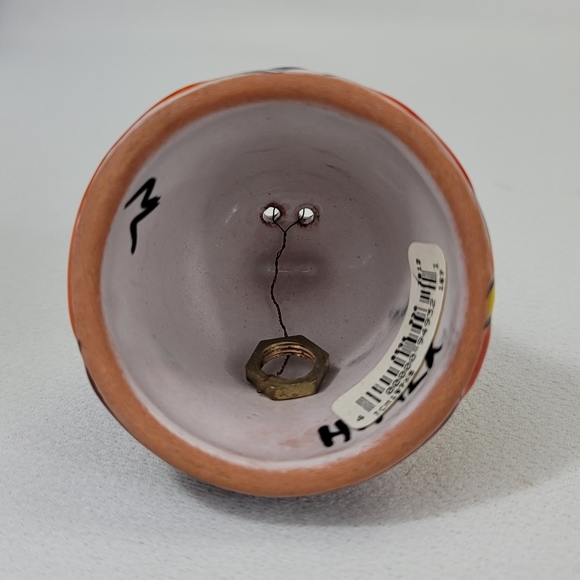 Hand-Painted Taravera Style Ceramic Bell - Mexico - Picture 6 of 11